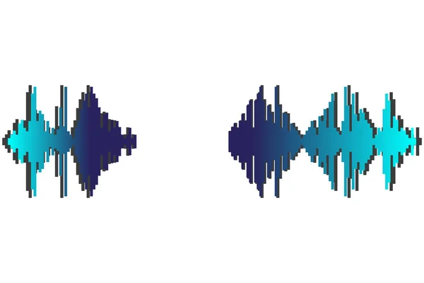 Nabız Müzik Çalar Ses Dalgası Logosu Ses Dengeleyicisi Jpeg Illüstrasyonu — Stok fotoğraf