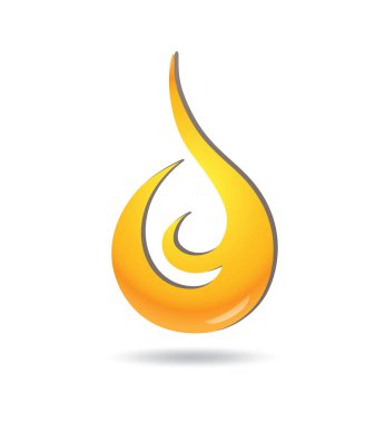 Sarı petrol endüstrisi dişli dişli dişli sembolü bırakıyor. Jpeg resimleme logo şablonu.