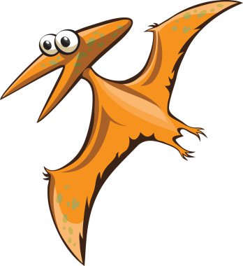 komik karikatür pterodactyl