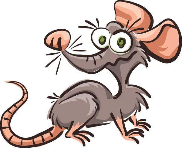 Śmieszne kreskówka szczur — Wektor stockowy