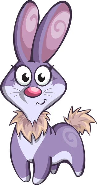 Purple toy bunny — Stock Vector