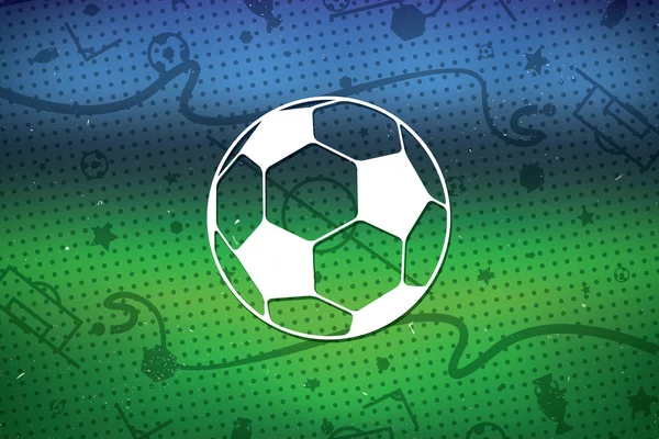 Frankrike fotboll / fotboll bakgrund. Vektor Illustration. Suddig bakgrund. — Stock vektor