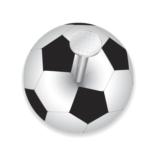 Стильний творчий концептуальний футбольний векторний дизайн . — стоковий вектор
