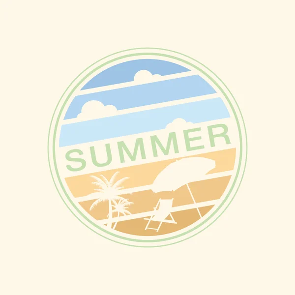 Cartel de verano retro. T-shirt Graphics. Ilustración vectorial — Vector de stock