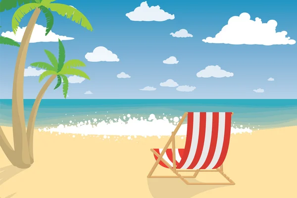 Vacanze sulla spiaggia. Vacanze estive . — Vettoriale Stock