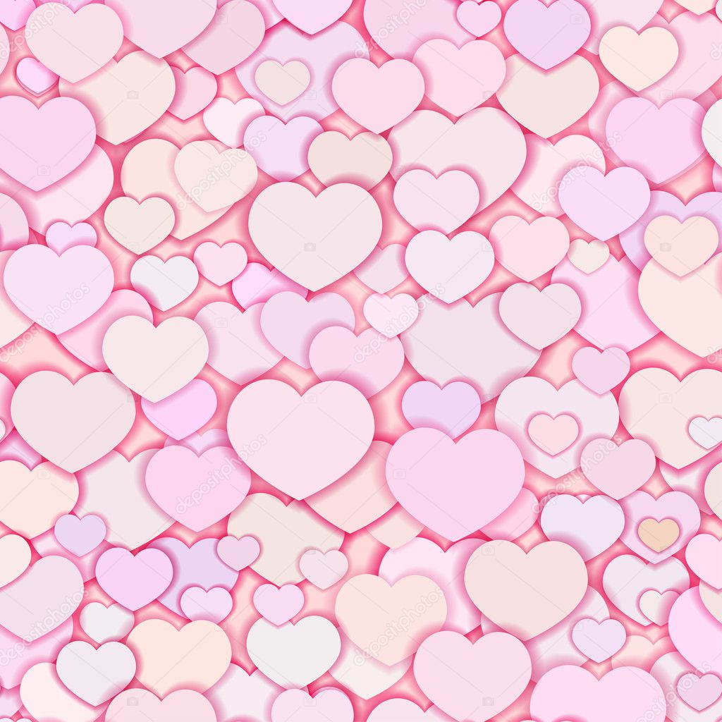 Seamless stylish Valentines Day pattern with hearts.