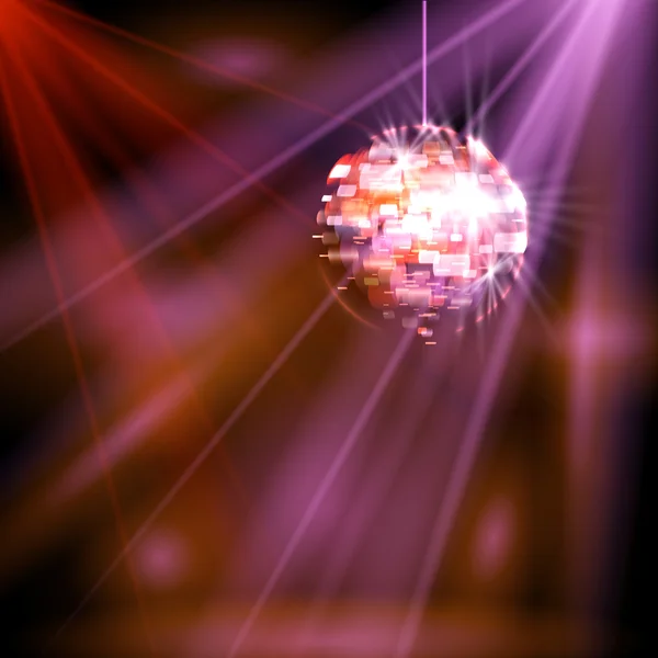 Party lights disco ball — Stock Vector