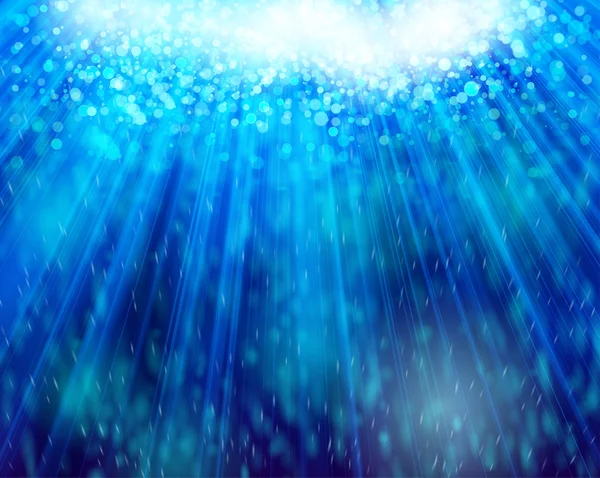 Onder water en licht bokeh abstracte achtergrond — Stockvector