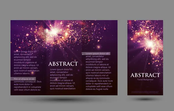 Design templates collection for banners, flyers, placards and posters. Bokeh light . — Διανυσματικό Αρχείο