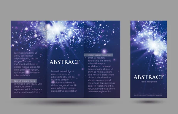 Design templates collection for banners, flyers, placards and posters. Bokeh light . — Διανυσματικό Αρχείο