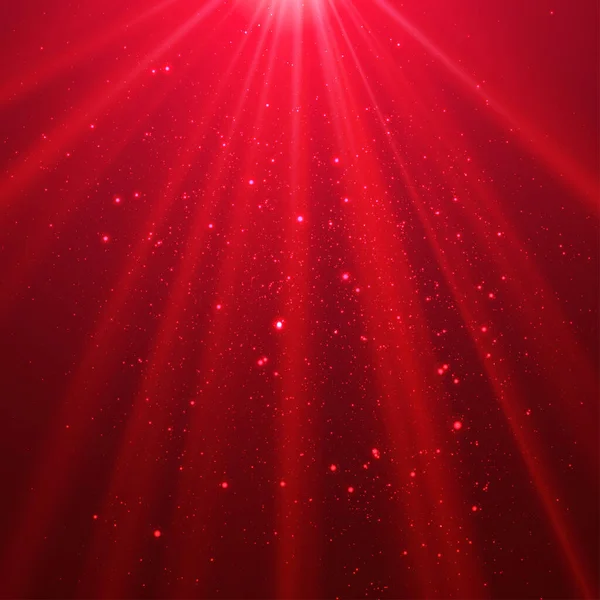 Rood Stralend Licht Top Magie Abstract Vector Achtergrond — Stockvector