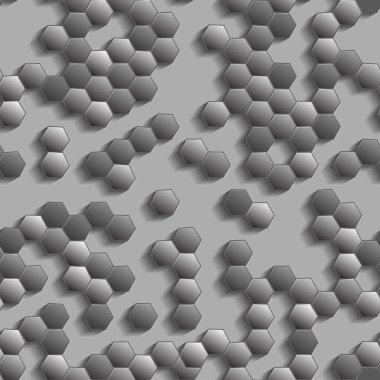 Tek renkli altıgen pürüzsüz arkaplan - Vektör tasarım kavramı