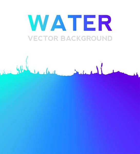 Vector Azul Aquarela Fundo Elemento Design Desenhado Mão — Vetor de Stock