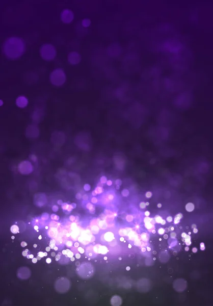 Волшебный Фиолетовый Фон Боке Звездами Вектор — стоковый вектор