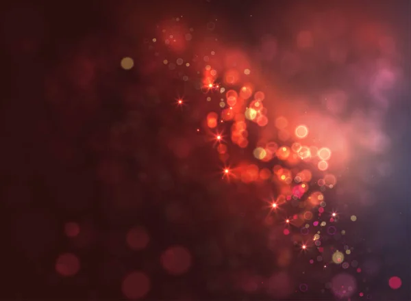 Fondo Mágico Oscuro Con Bokeh Estrellas Vector — Archivo Imágenes Vectoriales