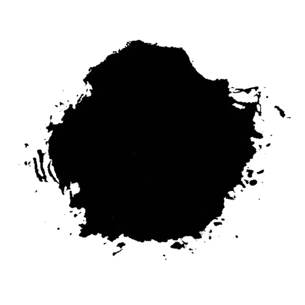 Grunge Ink Stain Isolated White Vector — Stock Vector