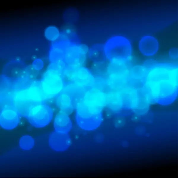 Abstrato fundo azul bokeh — Vetor de Stock