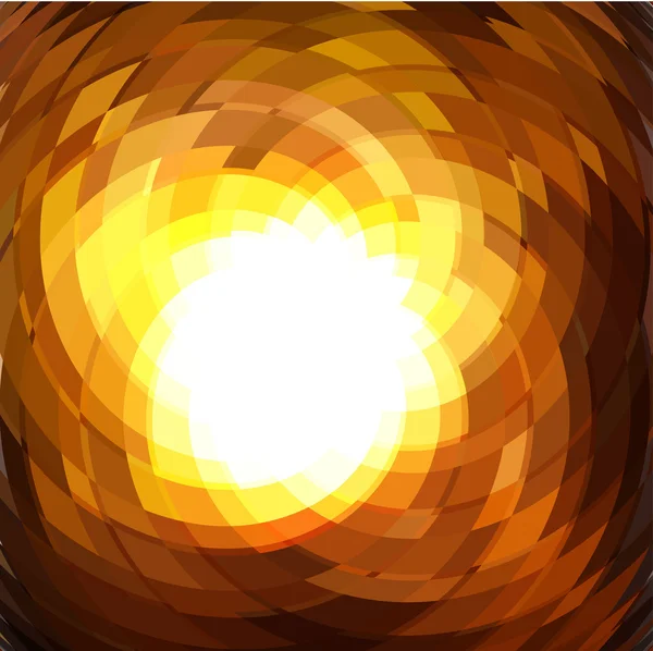 Explosion geometric gold background . — Stockový vektor