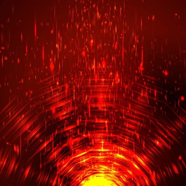 Tunnel cercle brillant coloré abstrait — Image vectorielle