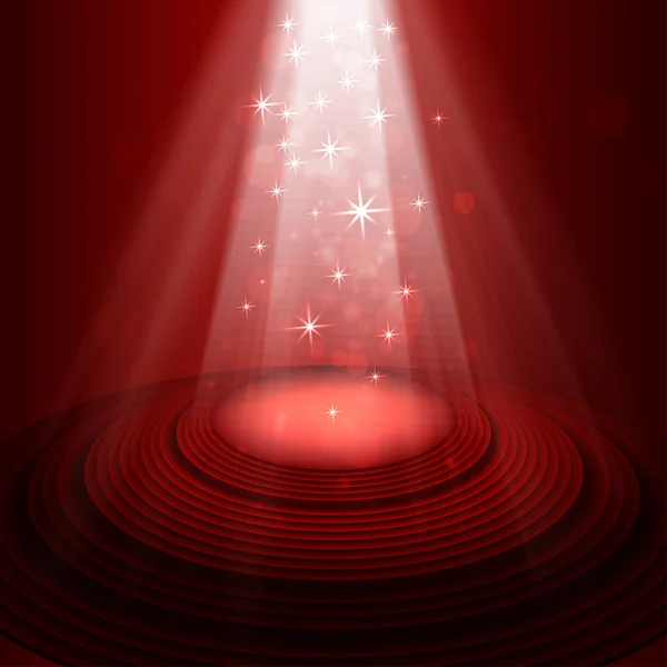 Spotlight on stage — Stock Vector