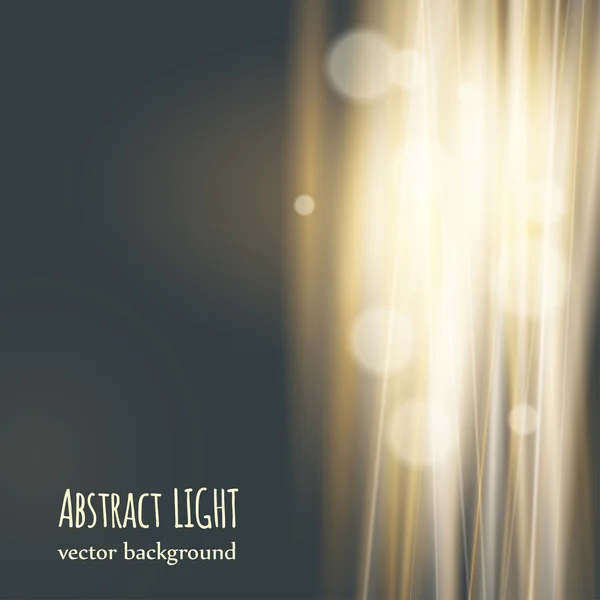 Geel licht abstracte achtergrond — Stockvector
