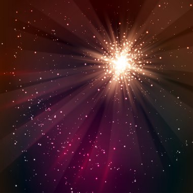 Yıldızlar arka plan üzerine düşüyor