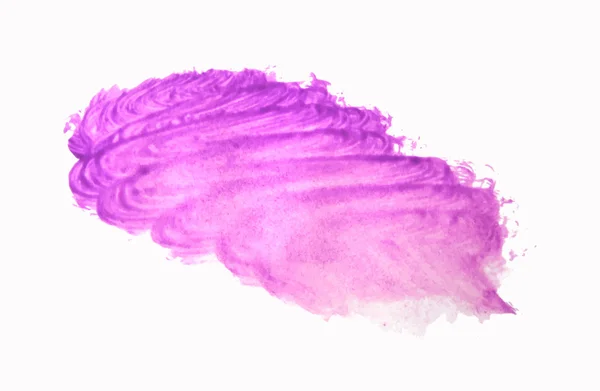 Watercolor paint strokes brush purple texture - Stok Vektor