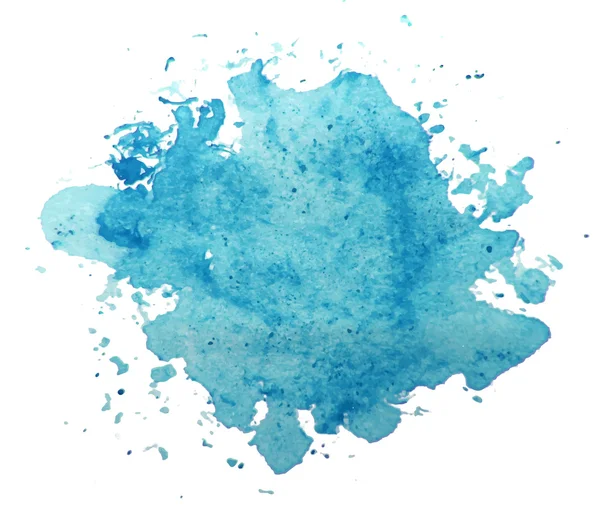 Abstrato azul aquarela fundo — Vetor de Stock