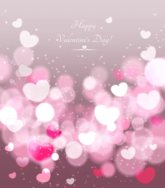 Happy Valentines Day viering wenskaart — Stockvector