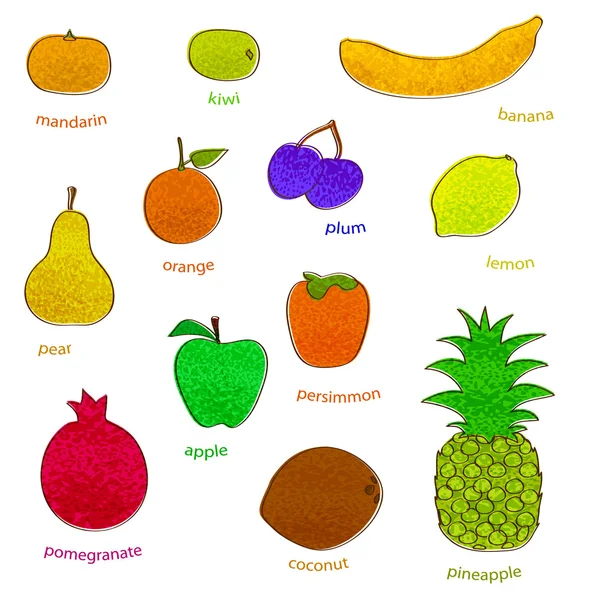 Owoce z tekstury — Wektor stockowy