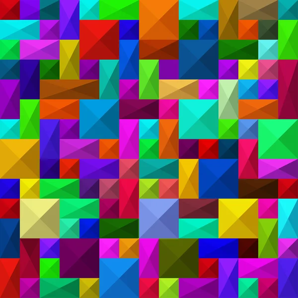 抽象的な正方形のシームレス パターン — ストックベクタ