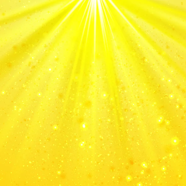 Jaune brillant lumière haut magique Résumé — Image vectorielle