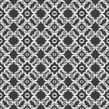 Beyaz siyah arka plan üzerine net. seamless modeli