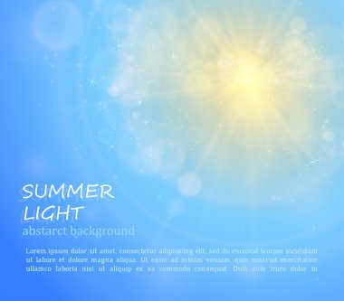 Yaz aylarında güneş parlıyor. 