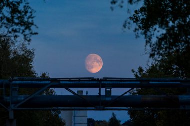 Sonbaharda güzel bir şehir manzarası olacak. Riga, Letonya.