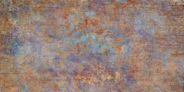 色彩斑斓的天然大理石质感背景 多色马赛克瓷砖 天然木 — 图库照片