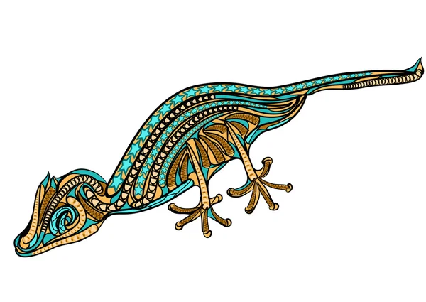Leaf tailed gecko — Stock vektor