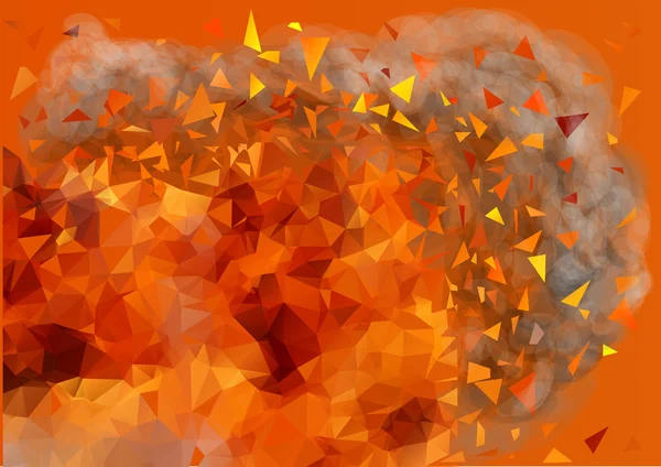 Explosion avec fumée noire épaisse — Image vectorielle