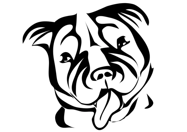 Staffordshire taureau terrier — Image vectorielle