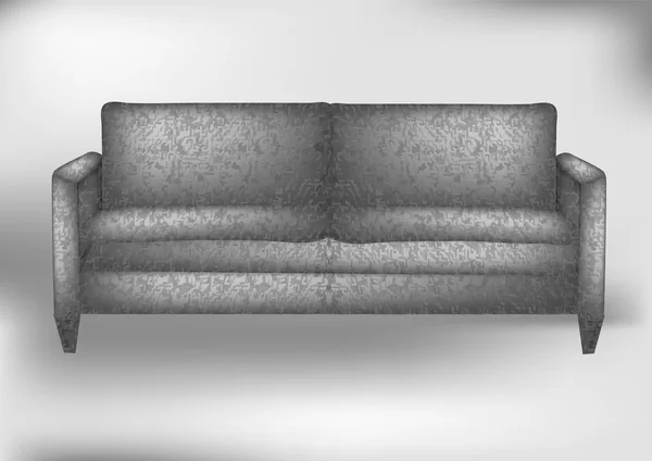 Sofa modern abu-abu - Stok Vektor