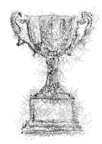 Troféu ilustração abstrata — Vetor de Stock