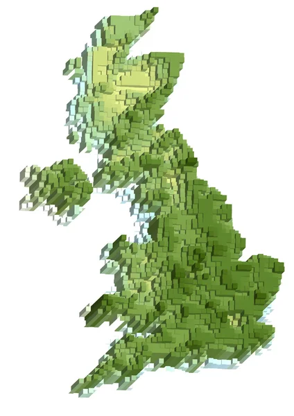 Uk carte abstraite — Image vectorielle