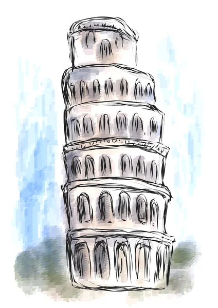 Torre inclinada de pisa — Archivo Imágenes Vectoriales