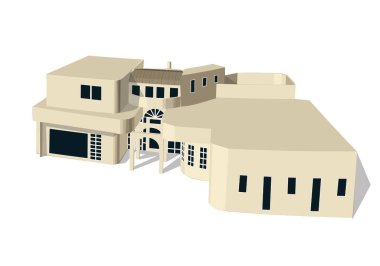 beyaz arkaplanda izole edilmiş vektör illüstrasyonu