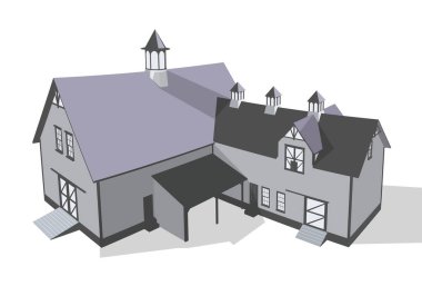 beyaz arkaplanda izole edilmiş vektör illüstrasyonu