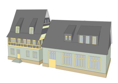 beyaz arkaplanda izole edilmiş vektör illüstrasyonu