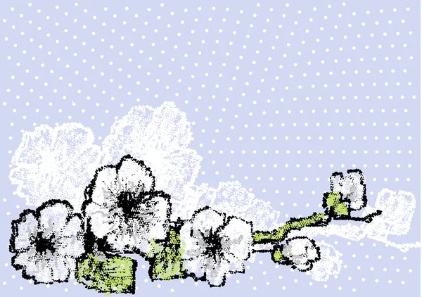 抽象的樱花 — 图库矢量图片