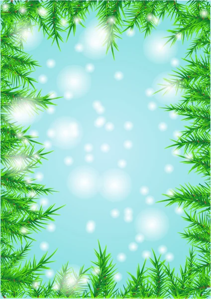 Fond de Noël sur bleu — Image vectorielle