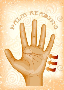 palm reading clipart