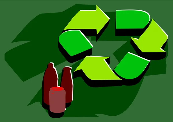 Instalação de reciclagem —  Vetores de Stock